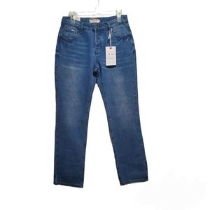 Great Smoky Los Angeles High Rise Straight Signature Fit Button Fly Jeans